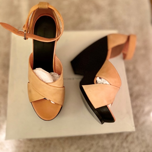 Balenciaga Orange and Black Wedges - Picture 4 of 8